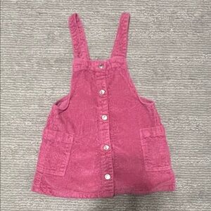 Zara Pink Corduroy Girls Overalls